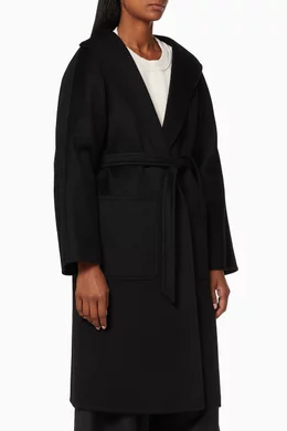 Buy Max Mara Black Lilia Cashmere Coat For Women Online