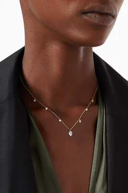 Floating cubic zirconia necklace shop