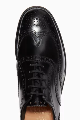 Buy Church's Black Burwood 2 Oxford Brogue Shoes in Leather