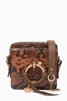 Buy See By Chloé Brown Joan Camera Bag in Python-Printed