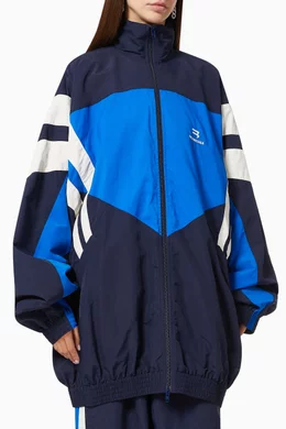 Buy Balenciaga Blue Logo Tracksuit Jacket in Recycled Nylon For Women Online Ounass Saudi