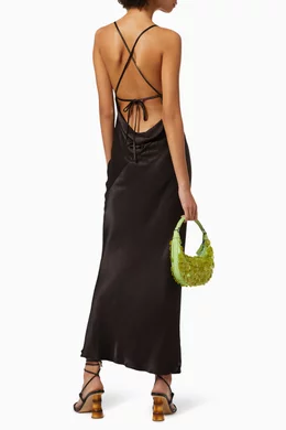 Buy Shona Joy Black Giselle Midi Dress For Women Online | Ounass Saudi