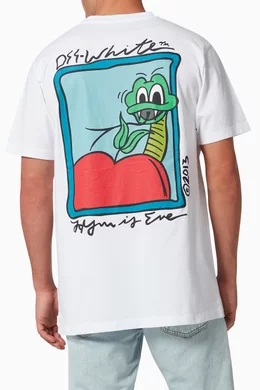 Off white snake shirt top