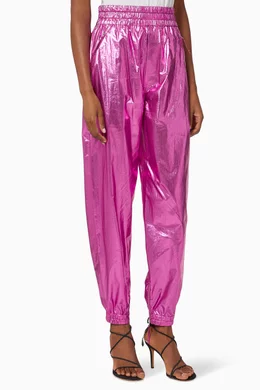 Buy Isabel Marant Pink Galoni Metallic Joggers For Women Online Ounass Saudi