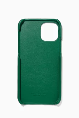 Buy Bottega Veneta Green iPhone 12 Pro Case in Intrecciato
