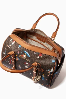 Buy Michael Kors Multicolour Medium Bedford Duffle Bag in Jet Set