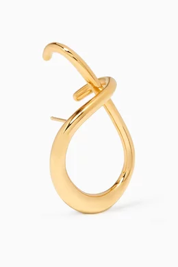 Buy Charlotte Chesnais Yellow Criss Cross Single Earring in 18kt