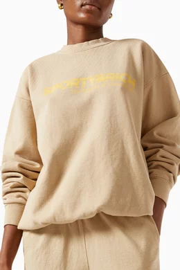 Sporty and rich science crewneck top