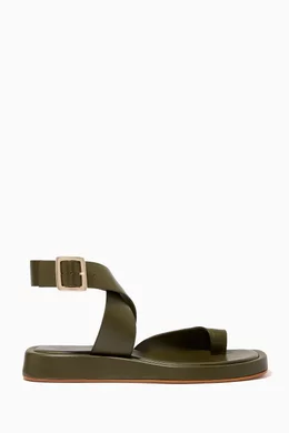 新品 【GIA / RHW】ankle Strap Suede かせん Sandal 