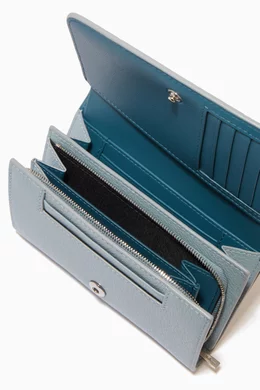 Buy Mulberry Blue Medium Continental French Purse in Small Classic