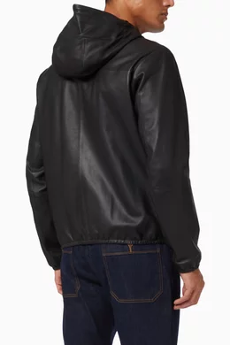 Buy Emporio Armani Black Essential Capsule Collection Hooded Zip