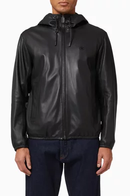 Buy Emporio Armani Black Essential Capsule Collection Hooded Zip