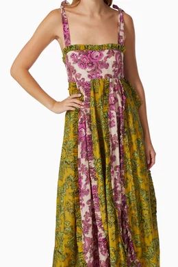 knee length dresses for ladies Perinne Flowers Edition Dress – FRNCH.fr main image 1