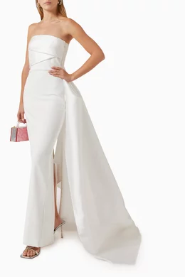 Buy Solace London Neutral Kinsley Maxi Dress in Twill For Women Online |  Ounass Saudi