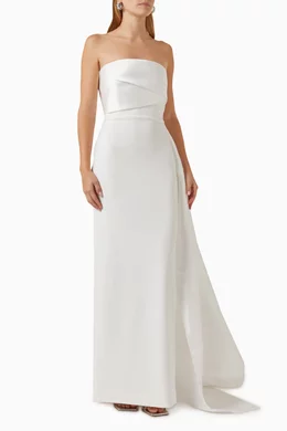 the kinsley maxi dress in cream SOLACE London Kinsley Maxi Dress in Cream
