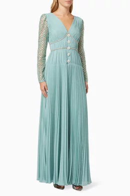 self portrait grid sequin maxi dress Grid Sequin Maxi Dress