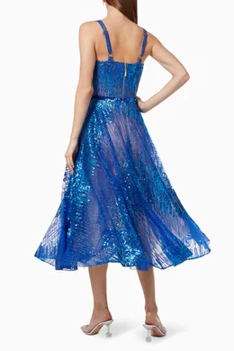 bronx and banco blue sequin dress Bronx And Banco Womens Mademoiselle Sequined Short Mini Dress Blue L