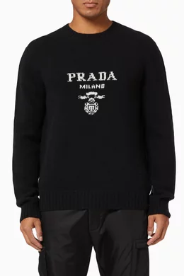 Prada logo sweater outlet