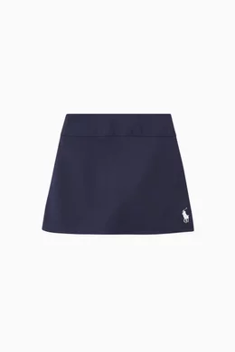 Buy Polo Ralph Lauren Blue Polo Skirt in Recycled Polyester For Girls Online Ounass Saudi