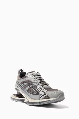 Buy Balenciaga Grey X-Pander Sneakers in Mesh & Nylon For Men