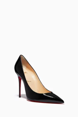 Buy Christian Louboutin Black Kate 100 Pumps in Patent Leather For Women Online Ounass Saudi