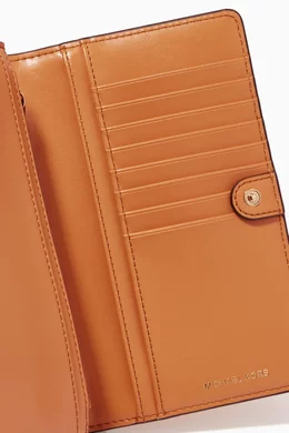 Jet set small lizard embossed leather smartphone crossbody bag on sale