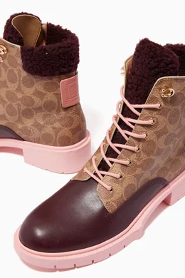Coach lorimer bootie in signature canvas cheap