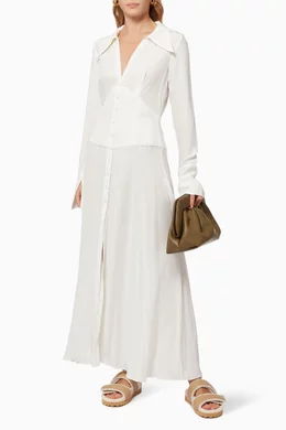 bec and bridge long sleeve silk dress Hire Moon Dance Long Sleeve Maxi Dress - Size 8 main image 0
