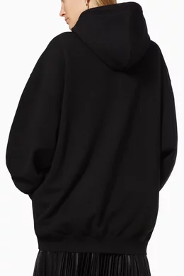 Buy Balenciaga Black BB Pixel Medium Fit Hoodie in Medium Fleece