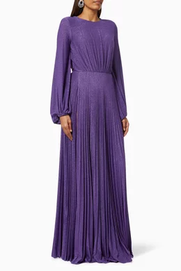 ElisabettaFranchi◆Maxi Dress inDraped Jersey サッシュベルト Elisabetta Franchi Necklace Jersey Maxi Dress | Red