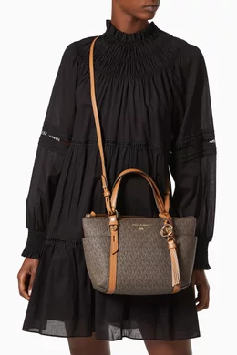 Buy Michael Kors Brown Small Sullivan Tote Bag in Logo Canvas For Women Online Ounass Saudi