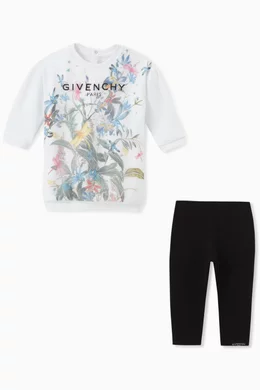 Buy Givenchy White Tracksuit in Stretch Cotton For Baby Girls Online Ounass Saudi