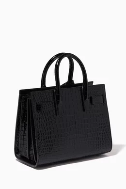 ファッションなデザイン Buy Croc in Jour de Sac Classic Nano Black LAURENT SAINT トートバッグ
