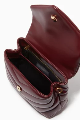 Buy SAINT LAURENT Burgundy Toy Loulou Bag in Y Matelasse Leather For Women Online Ounass Saudi
