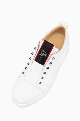 Buy Christian Louboutin White Fique A Vontade Sneakers in