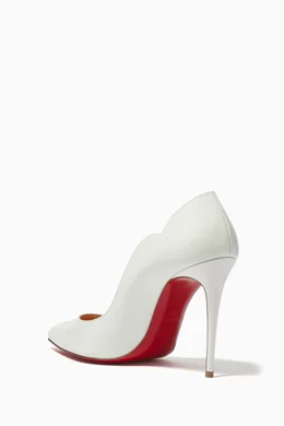 Buy Christian Louboutin White Hot Chick 100 Pumps in Leather For Women Online Ounass Saudi