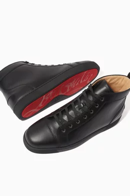 Plain black louboutins hot sale