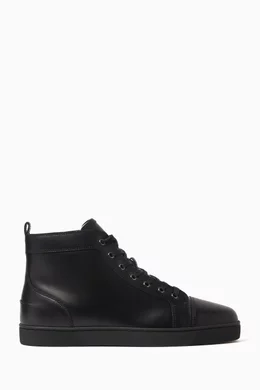 Buy Christian Louboutin Black Louis High top Sneakers in Calf Leather For Men Online Ounass Saudi