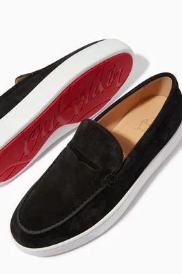 Flat red bottom shoes store