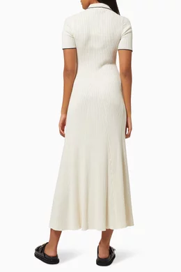 Buy ANNA QUAN Neutral Laurel Dress in Ribbed Knit For Women Online | Ounass  Saudi