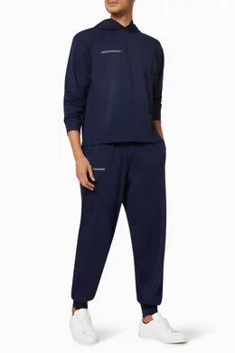 Buy PANGAIA Blue Lightweight Organic Cotton Loungewear Track Pants