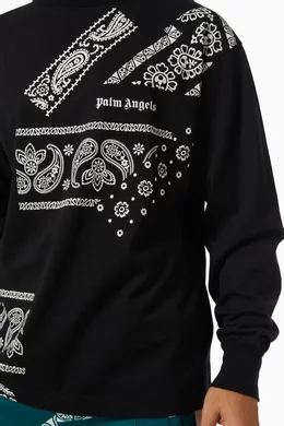 Palm angels bandana hoodie outlet
