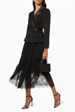 sir the label celena draped midi dress Selma Midi Crepe Dress Black / XS