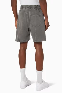Buy Cole Buxton Grey Warm Up Shorts in Heavyweight Cotton Jersey