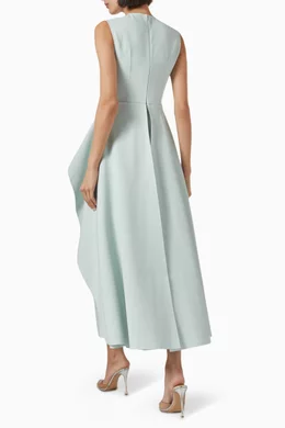 Buy Solace London Blue Severny Midi Dress in Satin For Women Online |  Ounass Saudi