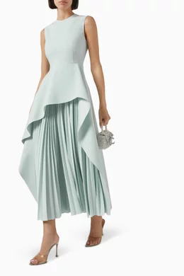 knee length dresses for ladies The Severny Midi Dress in Red main image 1