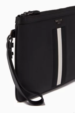 Buy Bally Black Medium Bex Clutch Bag in Leather For Men Online Ounass Saudi