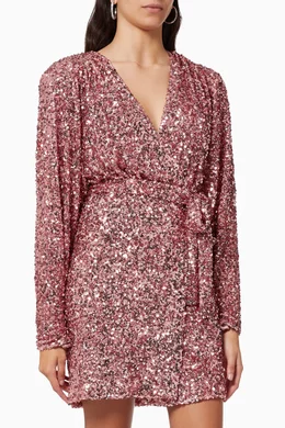 rotate samantha sequin dress ROTATE Samantha Black Sequin