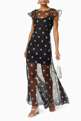 open lace back dress Organza Layered Dress – Saiid Kobeisy Online main image 1