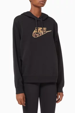 Nike leopard swoosh hoodie new arrivals
